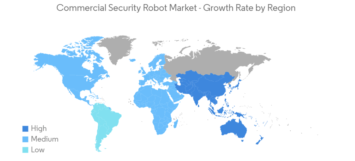 Commercial Security Robot Market Trends Commercial Security Robot Market - Growth Rate by Region